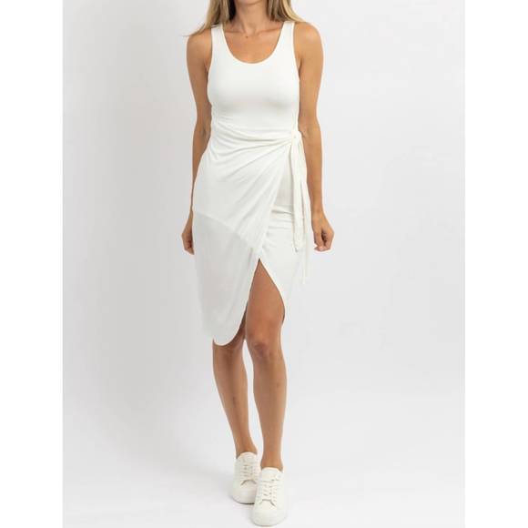 NEW BEESON RIVER weekender side-tie midi dress in white - Picture 2 of 4